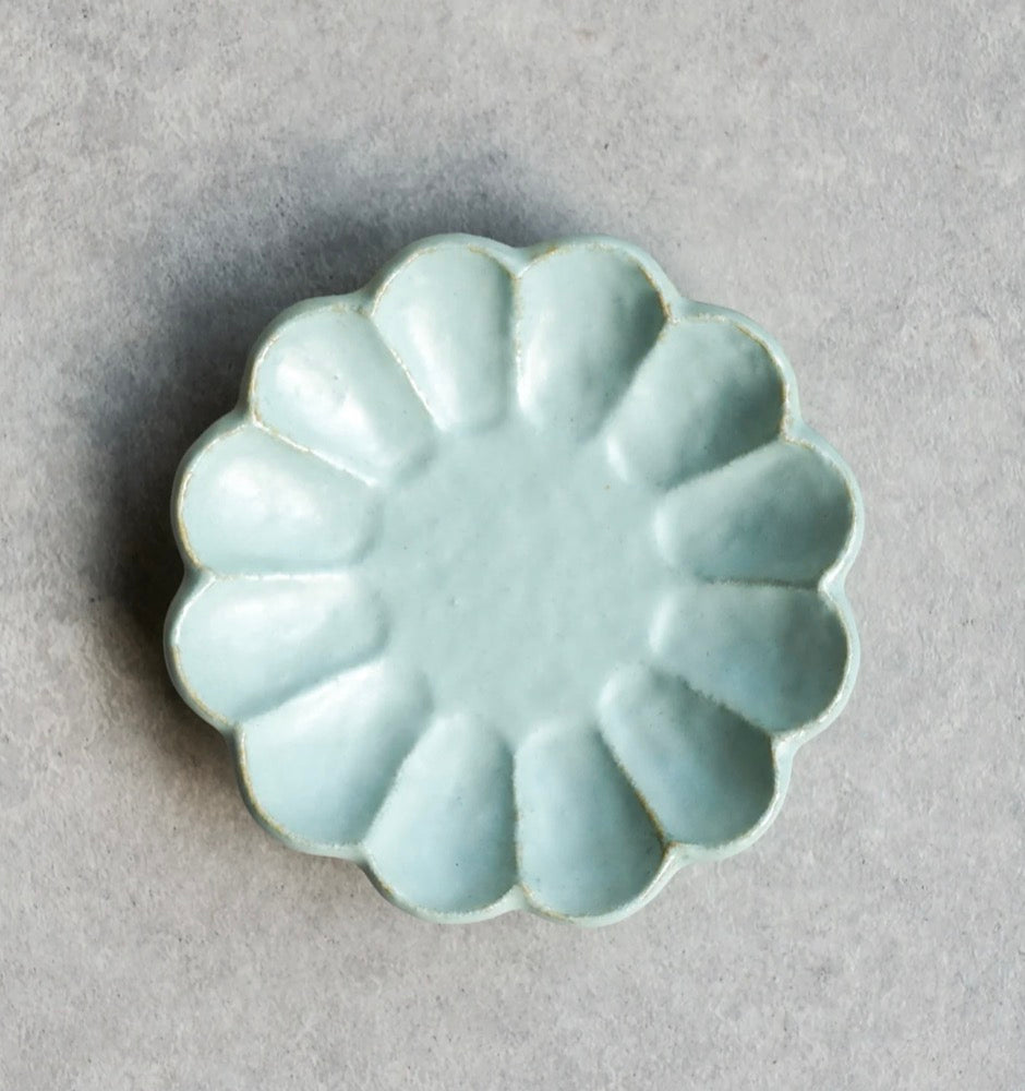 KANEKO KOHYO RINKA Flower Dessert Plate (15.5cm/6inch) (Blue)