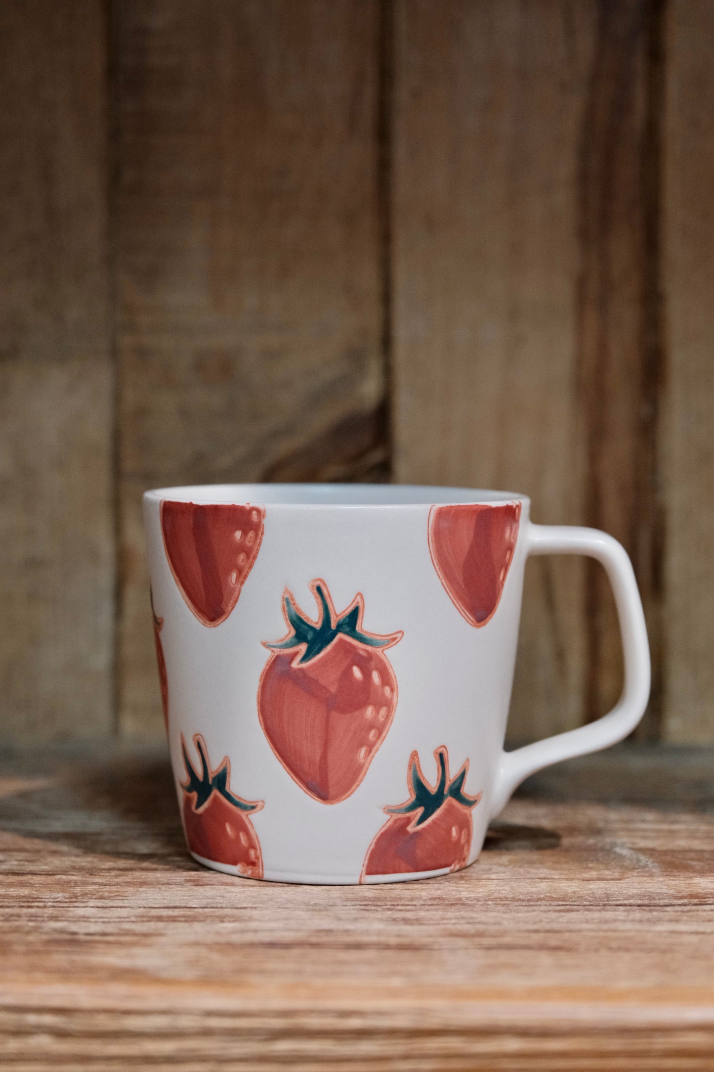 Hasami Yaki  handcraft Strawberry Mug