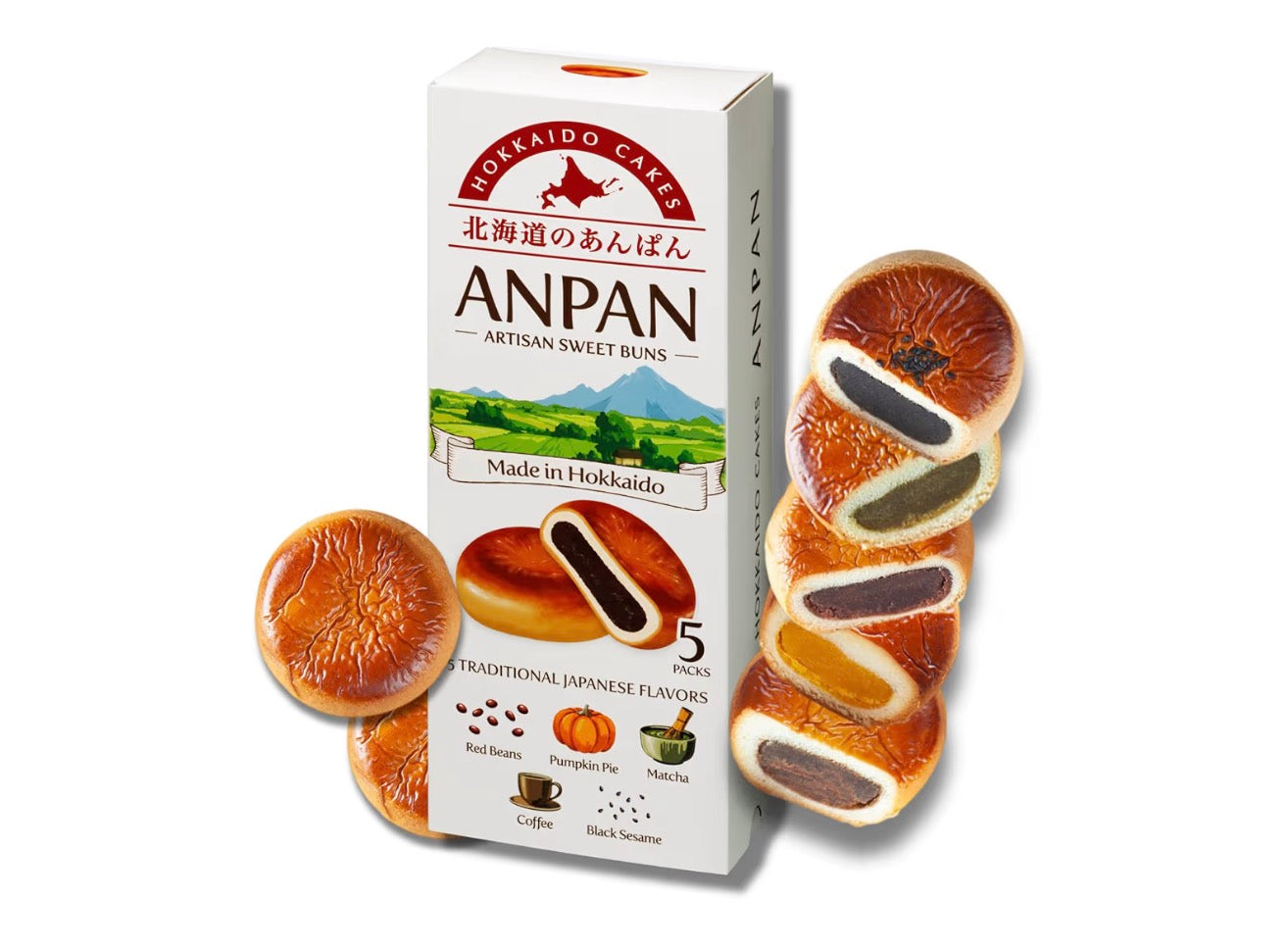 Hokkaido Anpan by Aki Foods Japan – Authentic Japanese Sweets |Artisan Sweet Buns