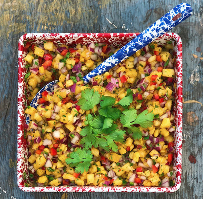 Crow Canyon Home Splatter Square Brownie Pan