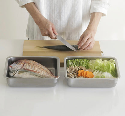 Shimomura Stackable Stainless Steel Deep Food Prep & Storage Containers with Lids