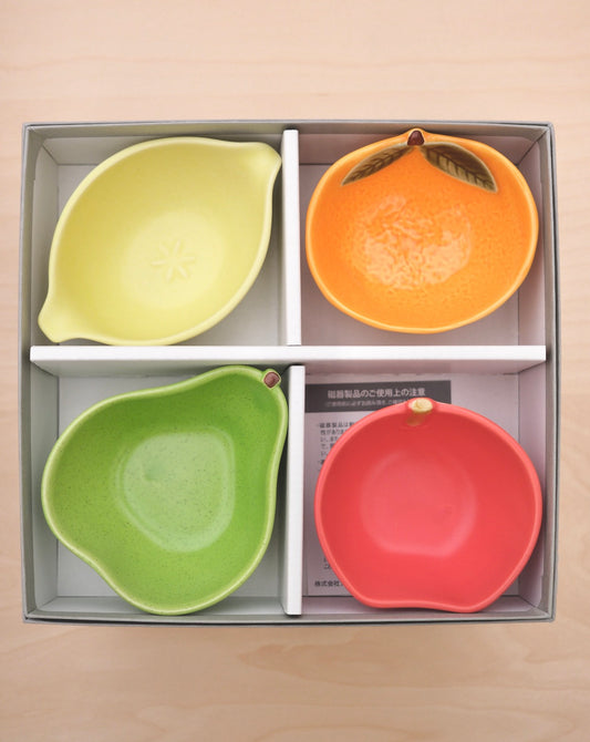 Japan made Mino Yaki Fruits dish set