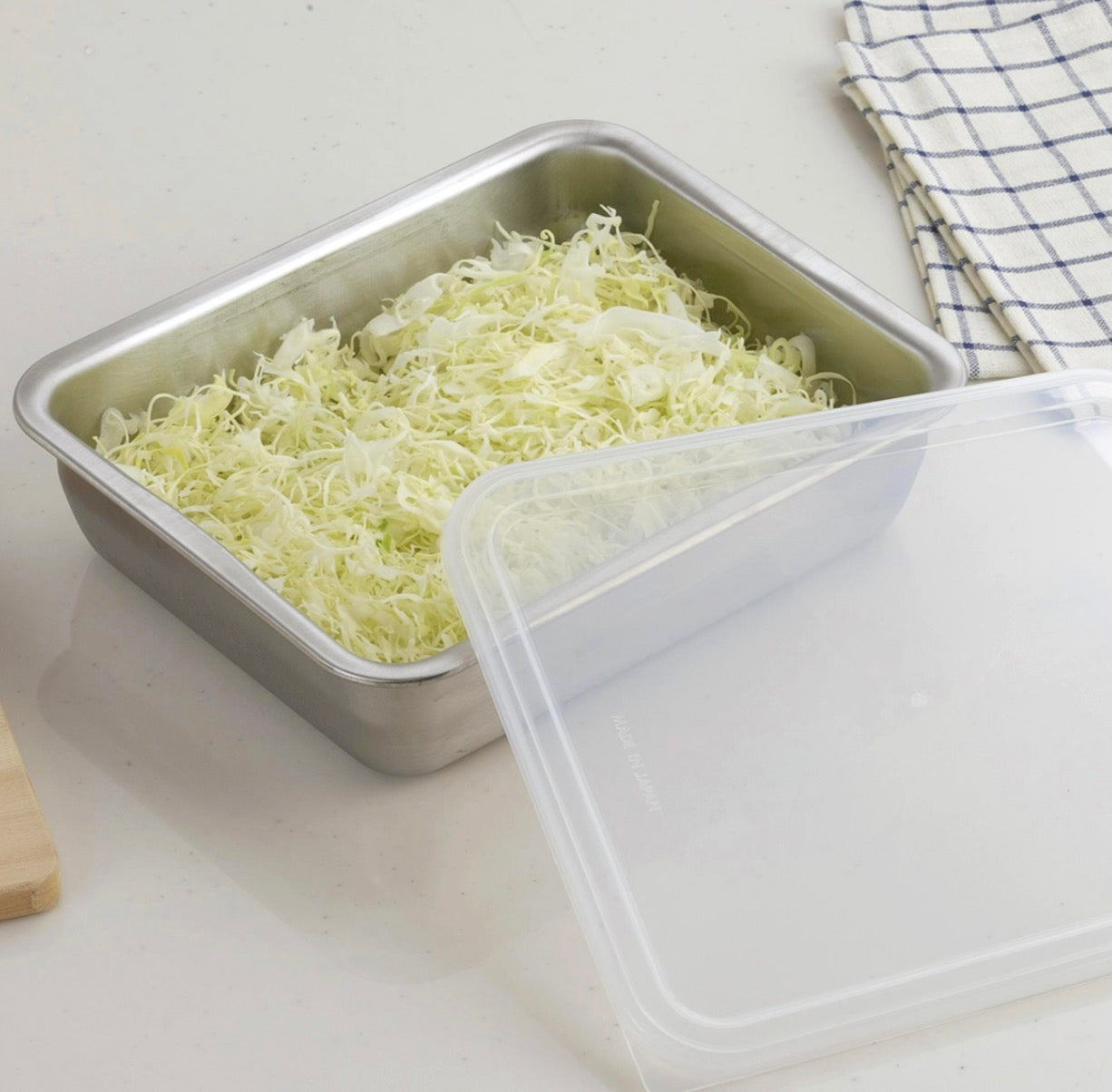 Shimomura Stackable Stainless Steel Deep Food Prep & Storage Containers with Lids