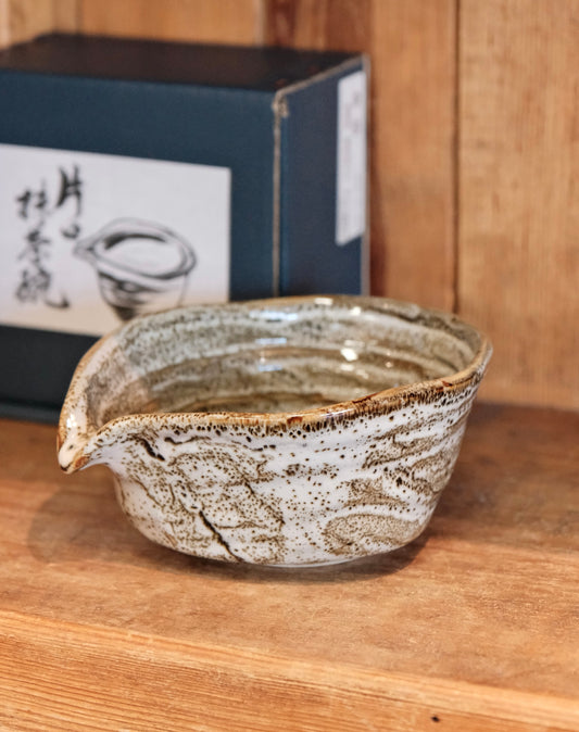 Japan made Spouted Matcha Bowl