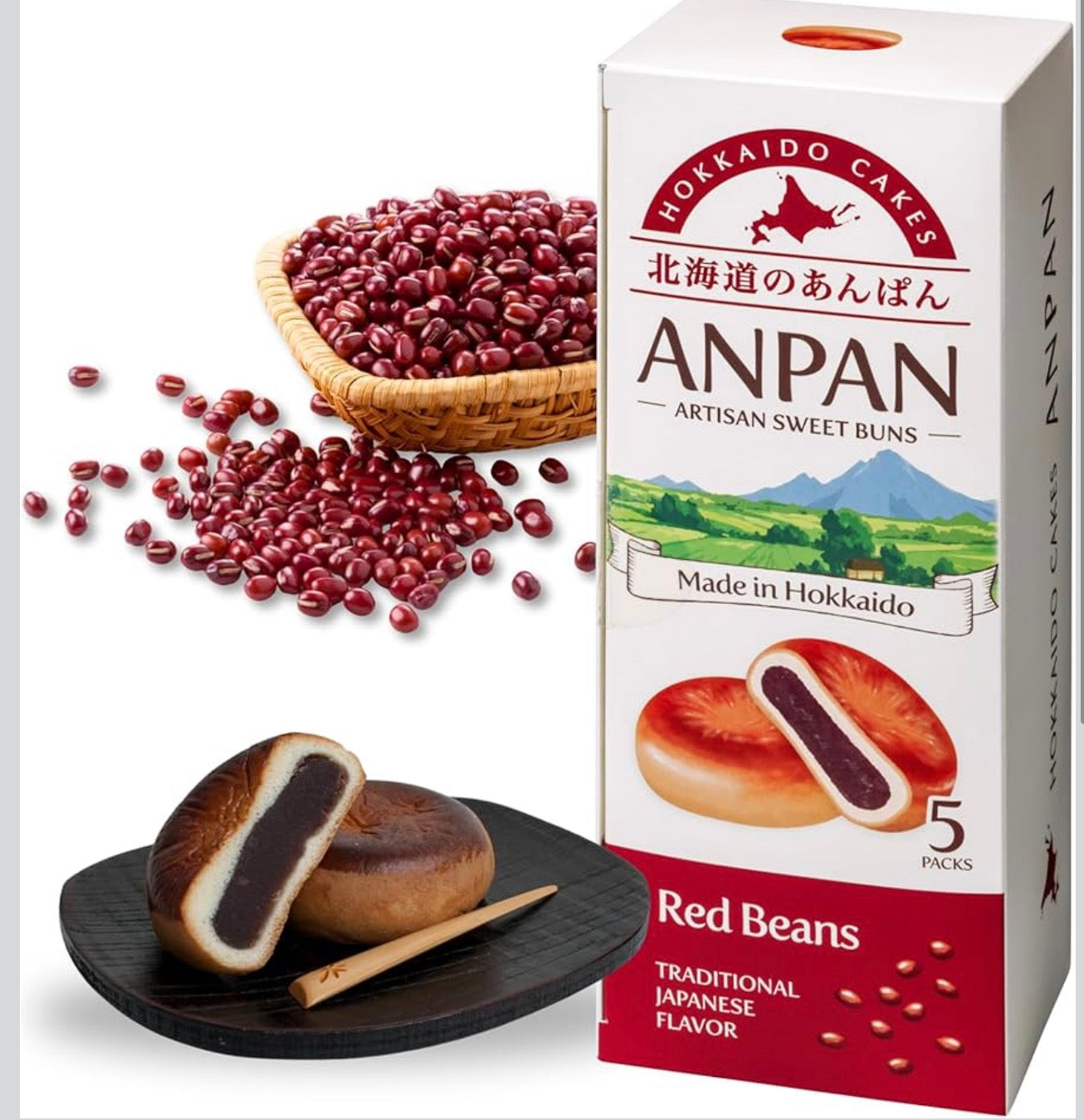 Hokkaido Anpan by Aki Foods Japan – Authentic Japanese Sweets |Artisan Sweet Buns