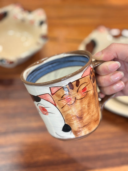 Hasami ware Handcraft Cat Mug 250ml/8.5oz