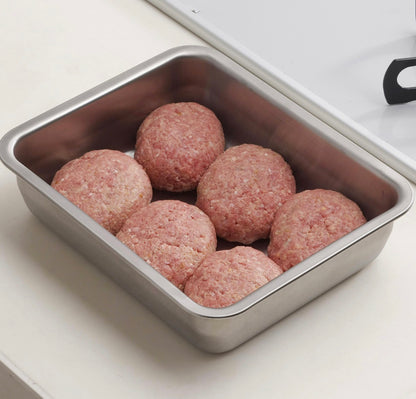 Shimomura Stackable Stainless Steel Deep Food Prep & Storage Containers with Lids