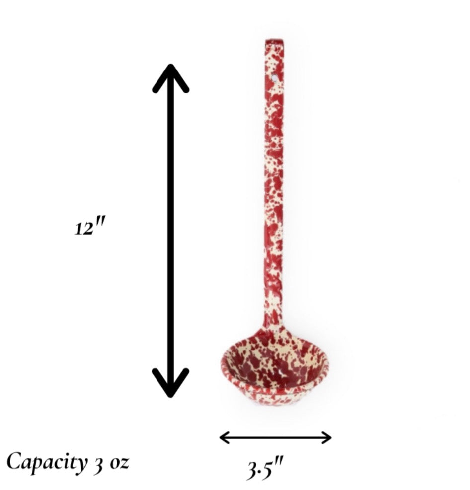 Crow Canyon Home - Splatter Enamelware Ladle