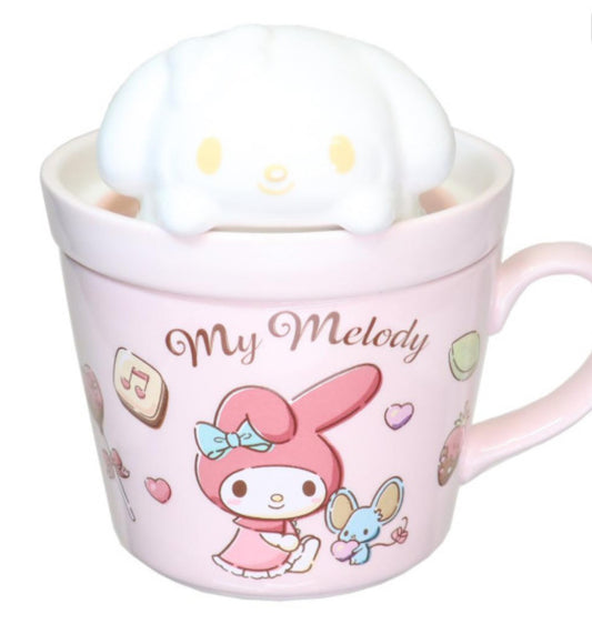 Japan Sanrio Mascot Mug - My Melody : Cafe Latte Art