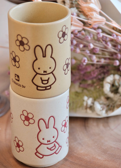 Japan Made Miffy Yunomi Tea cup 280ml -Flowers