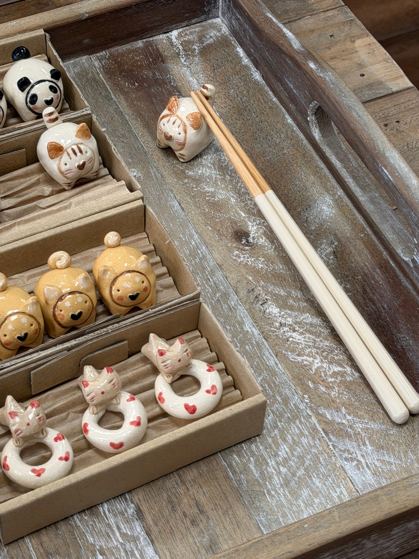 Seto ware Animal zoo chopstick rest