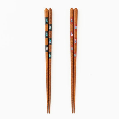 Tenmaru Rokuhyo (six gourds) with chopstick rests, pair set in a paulownia wood box