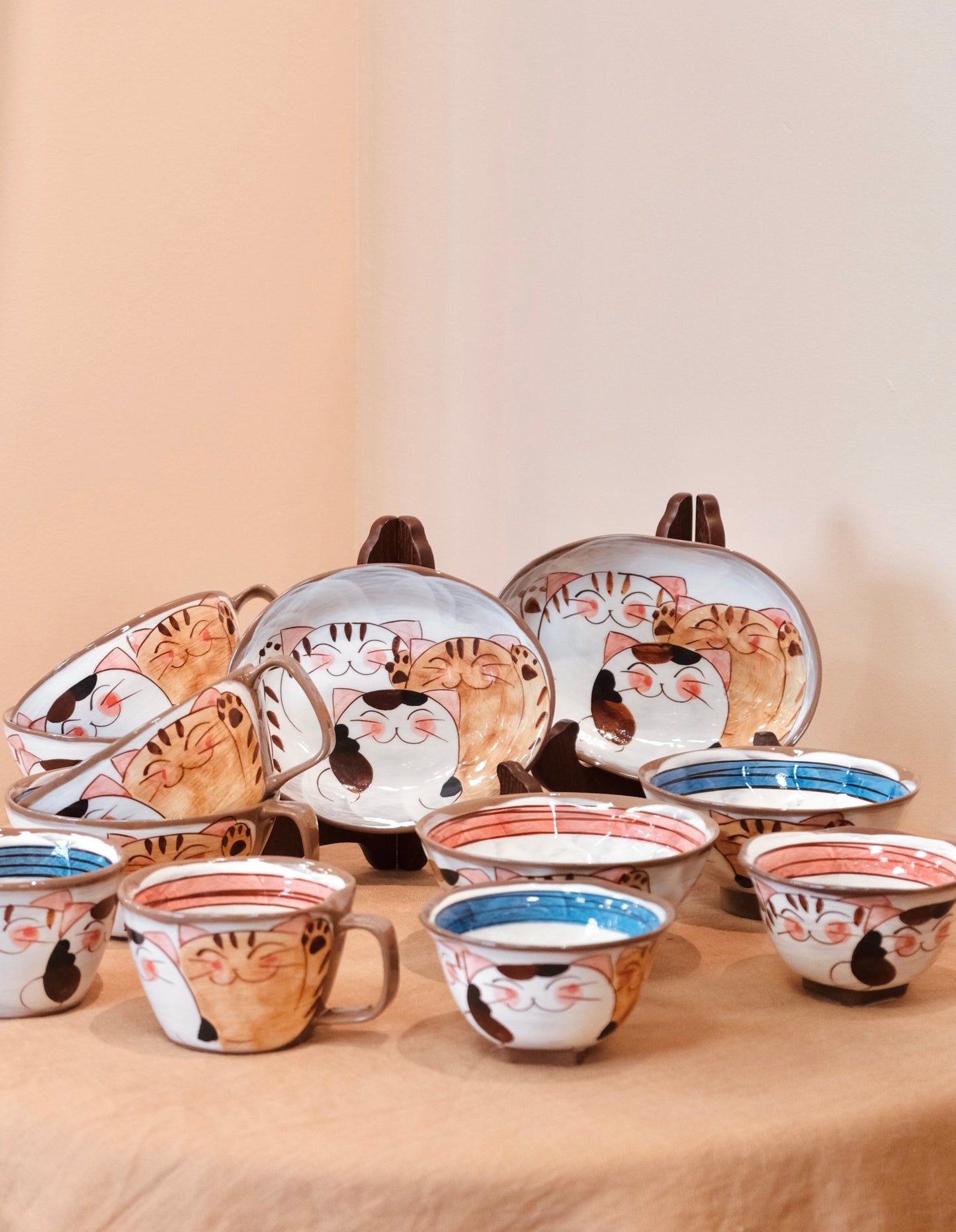 Hasami ware Handcraft Kitty Cat Small Plate