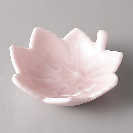 Japan Made Mino Momiji (pink), Small Leaf Bowl