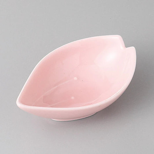 Japan Made Mino Petal (pink), Small Leaf Bowl