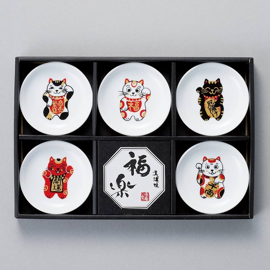 Japan fukugaku small plates 6 pcs  Set