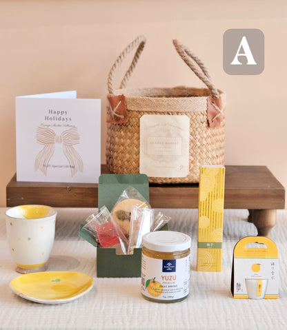 | Orange Market Tableware |  Holiday YUZU Special Gift Basket for Good Luck & Warm Wishes