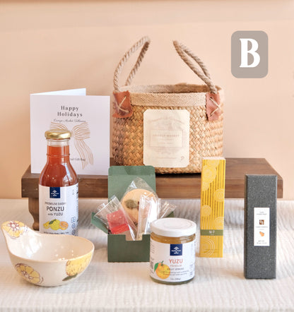 | Orange Market Tableware |  Holiday YUZU Special Gift Basket for Good Luck & Warm Wishes