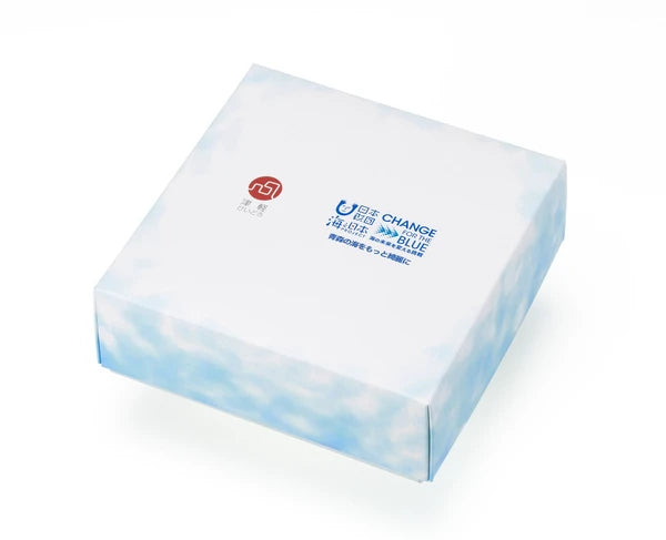 Tsugaru Handblown Sake Cup Set-Blue Ocean 4pcs Set(Gift Set)