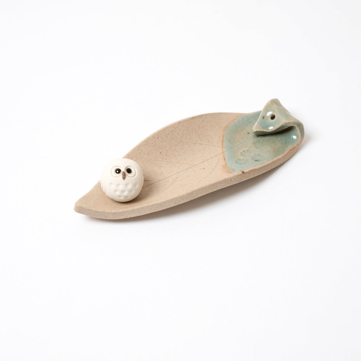Shigaraki “Little Round Owl” Incense Holder#2