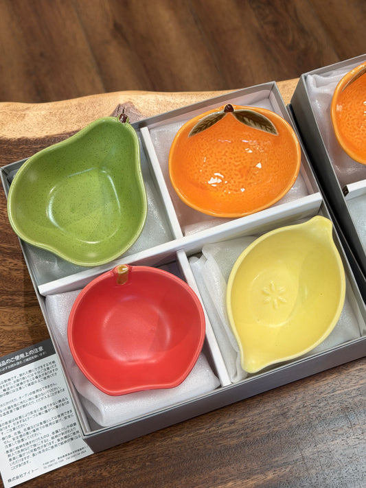 Japan made Mino Yaki Fruits dish set
