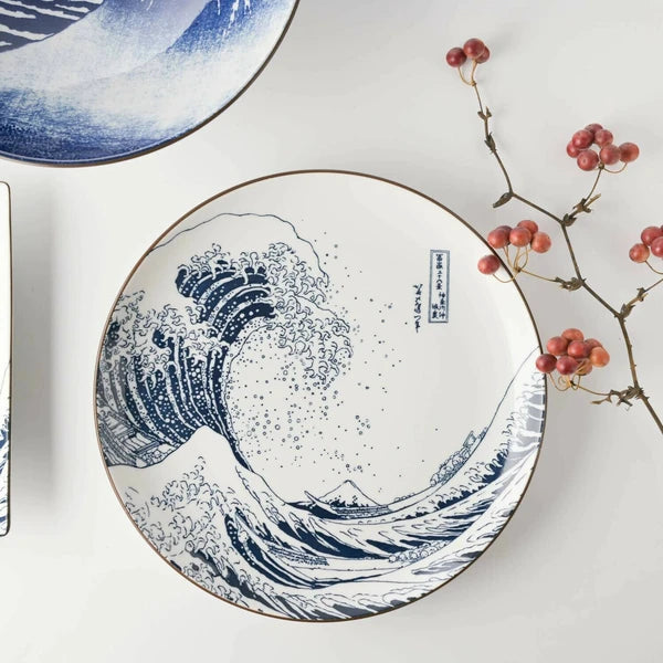 Japan Minoyaki The Great Wave off Kanagawa Collection 北斎富士