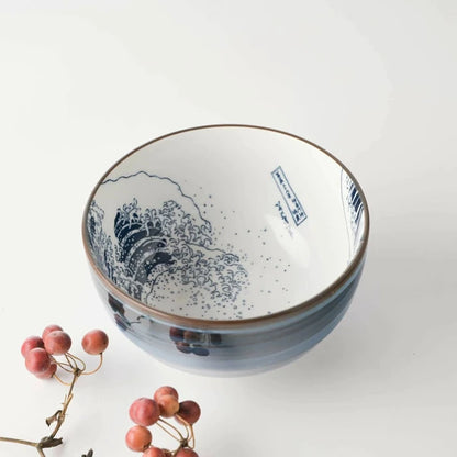 Japan Minoyaki The Great Wave off Kanagawa Collection 北斎富士
