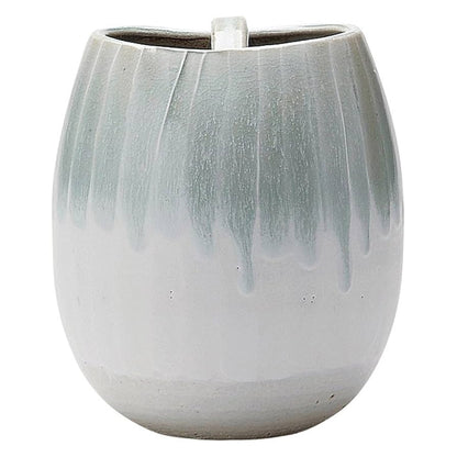 Japan MARUI Shigaraki（信樂燒)Handmade Shiratama handled flower vase