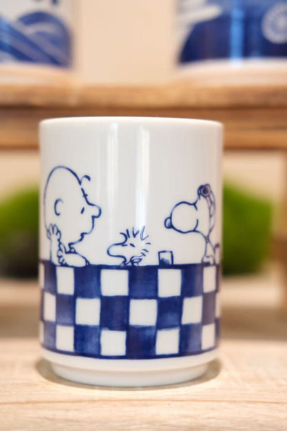 Snoopy Japan Indigo Sometsuke Yunomi Teacups