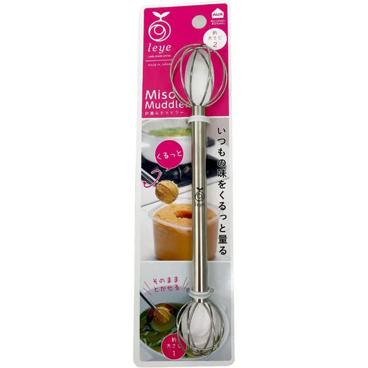 Japan Stainless Steel Miso Muddler / Measuring Whisk