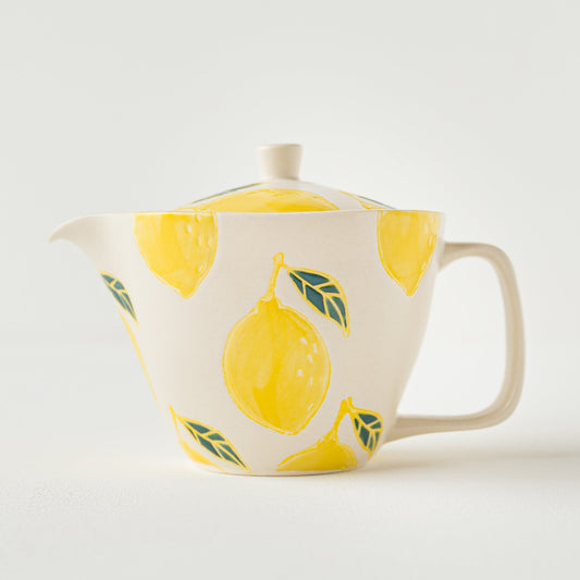 Hasami Yaki  handcraft Lemon Tea set Wooden gift box