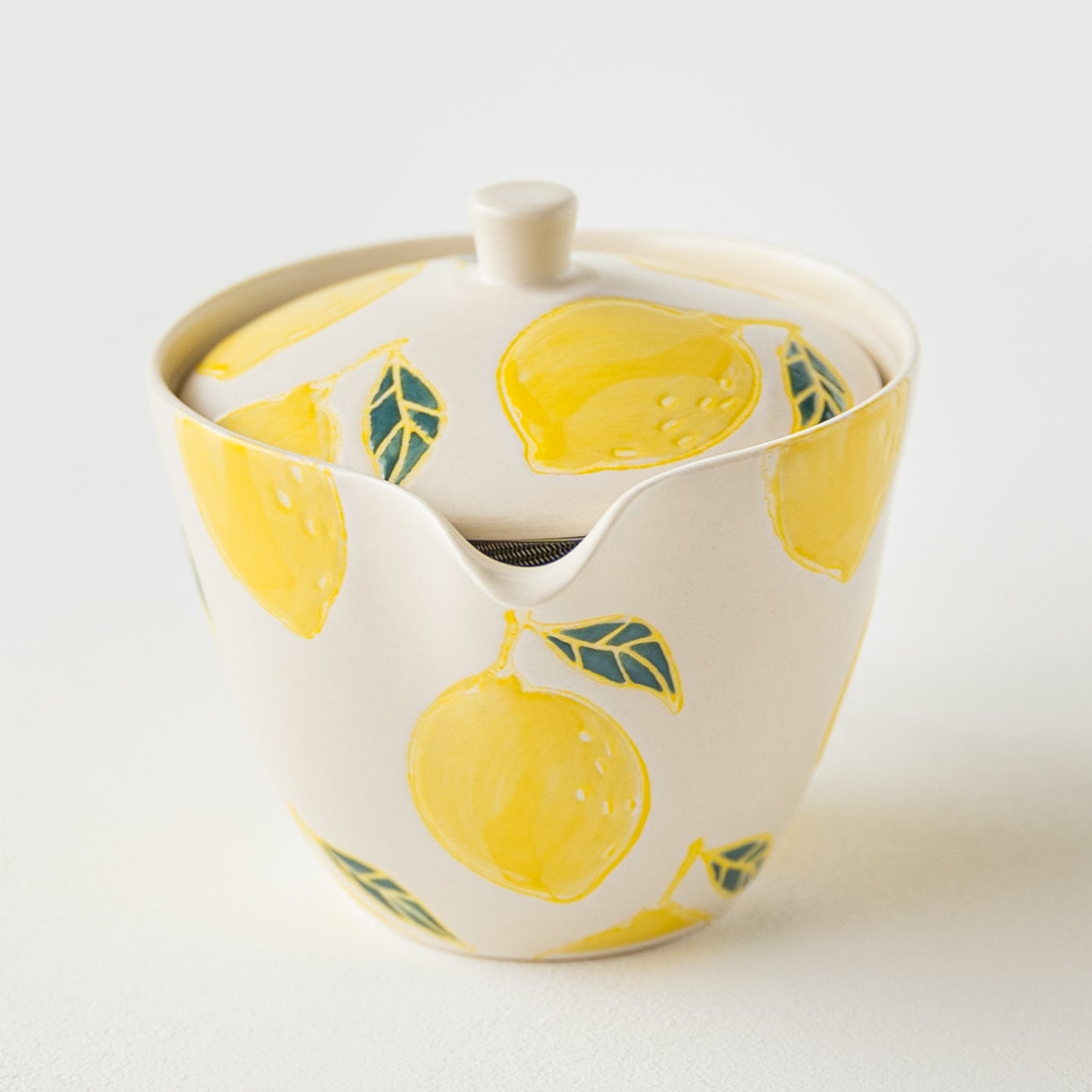 Hasami Yaki  handcraft Lemon Tea set Wooden gift box