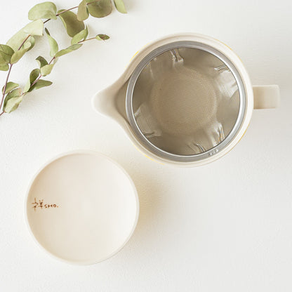 Hasami Yaki  handcraft Lemon Tea set Wooden gift box