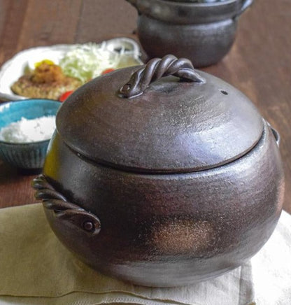 Japan Made Banko Ware 5 Cups RicePot/Donabe