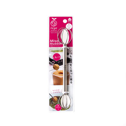 Japan Stainless Steel Miso Muddler / Measuring Whisk