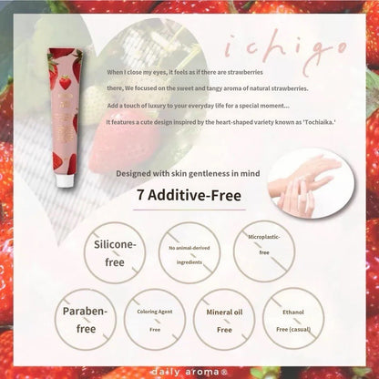 Japan Made Mizutori Farm X Strawberry hand cream limited edition 20g