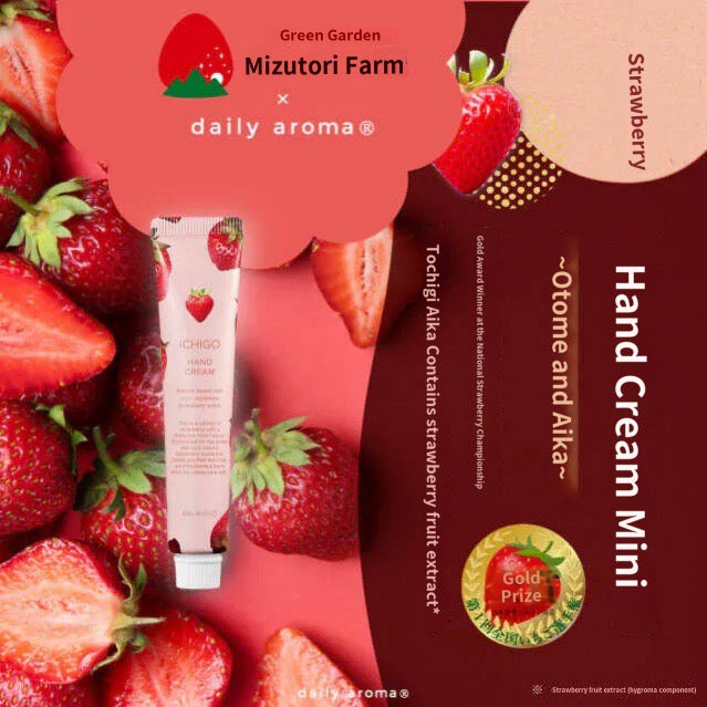 Japan Made Mizutori Farm X Strawberry hand cream limited edition 20g