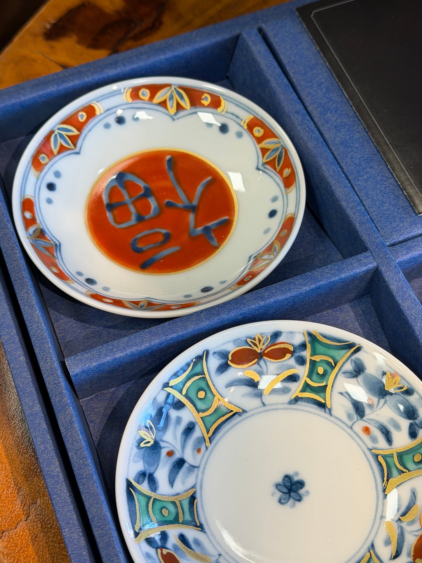 Japan made Fuku Mino dish plate gift sets