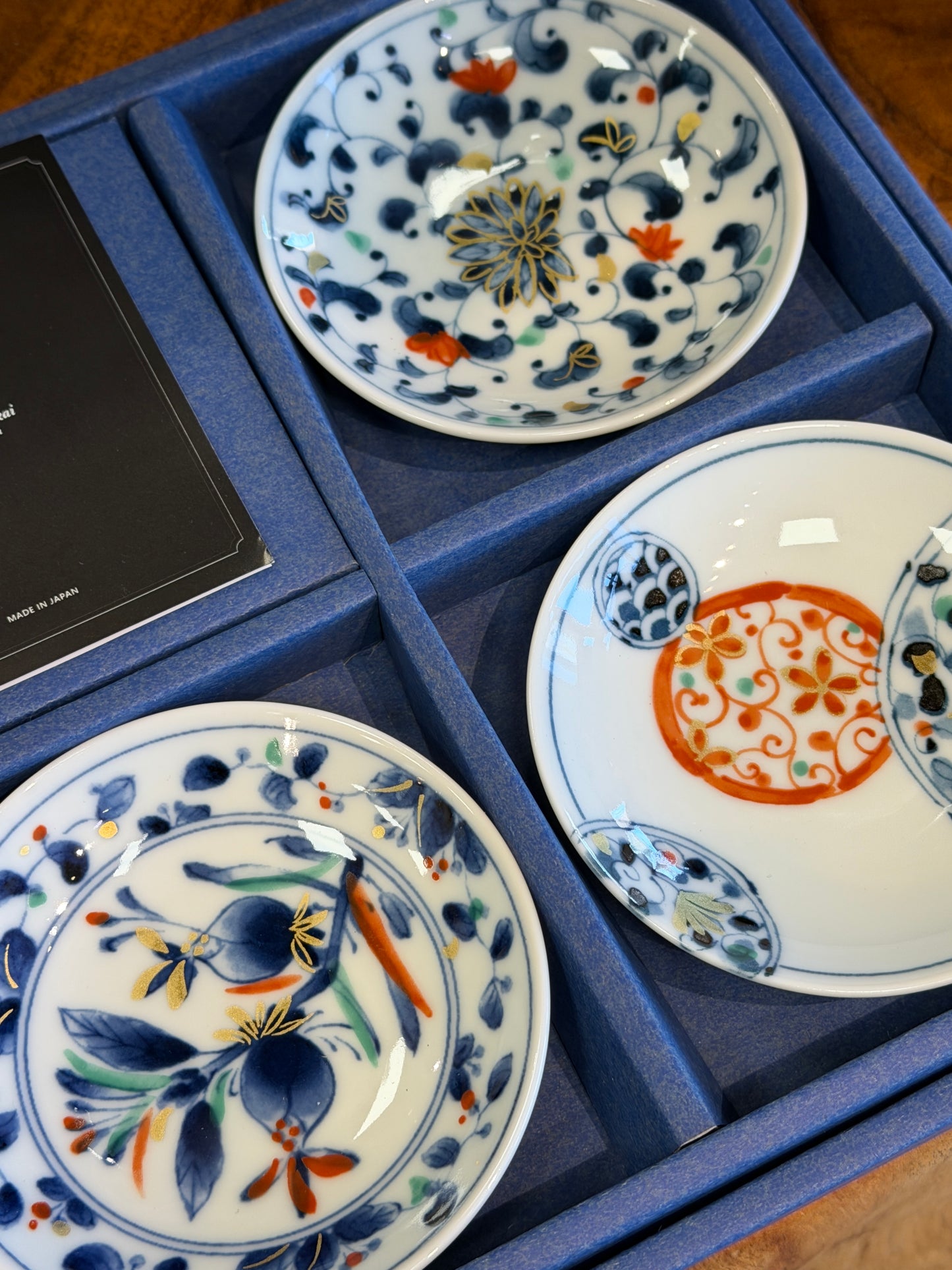 Japan made Fuku Mino dish plate gift sets