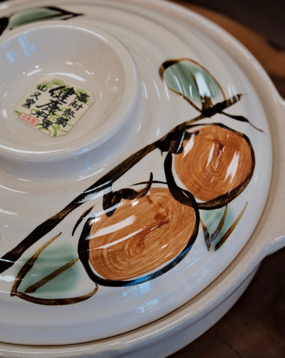 Persimmon Banko ware Size6/ 8 /9 Donabe/Clay Pot