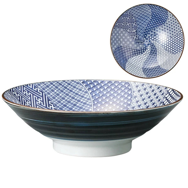 Japan Made Minoware Large Ramen Bowl-Plum
