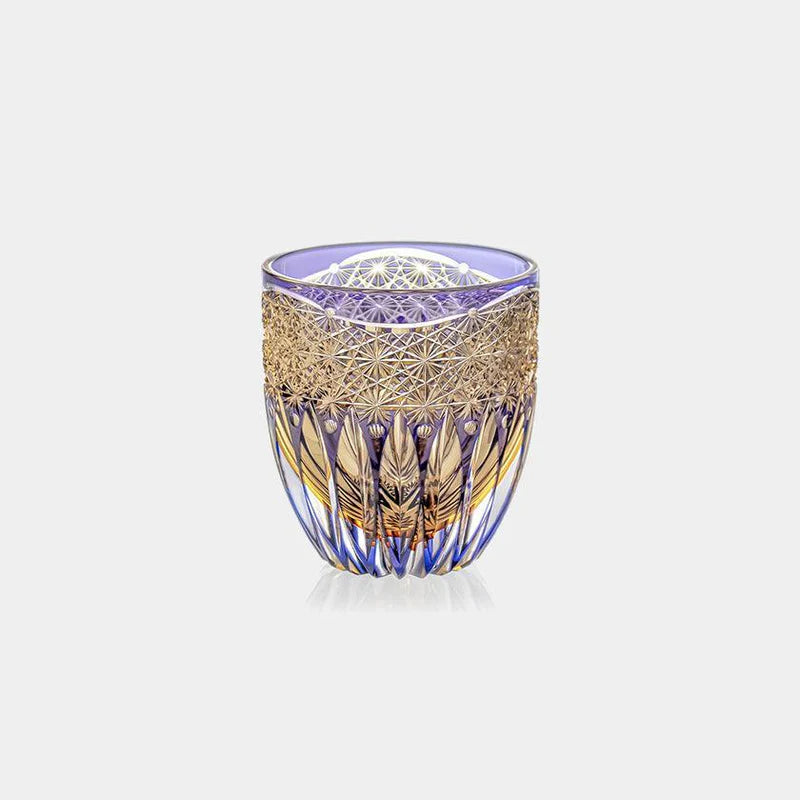 [KAGAMI CRYSTAL] [ROCKS GLASS] HANA KAGAMI BY SATOSHI NABETANI, MASTER OF TRADITIONAL CRAFTS | EDO KIRIKO