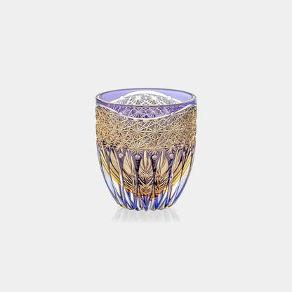 [KAGAMI CRYSTAL] [ROCKS GLASS] HANA KAGAMI BY SATOSHI NABETANI, MASTER OF TRADITIONAL CRAFTS | EDO KIRIKO