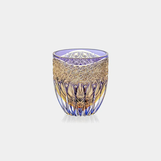 [KAGAMI CRYSTAL] [ROCKS GLASS] HANA KAGAMI BY SATOSHI NABETANI, MASTER OF TRADITIONAL CRAFTS | EDO KIRIKO