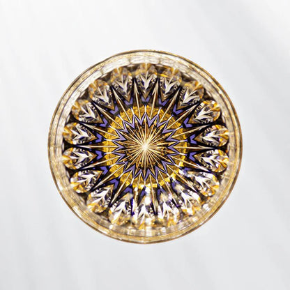 [KAGAMI CRYSTAL] [ROCKS GLASS] HANA KAGAMI BY SATOSHI NABETANI, MASTER OF TRADITIONAL CRAFTS | EDO KIRIKO