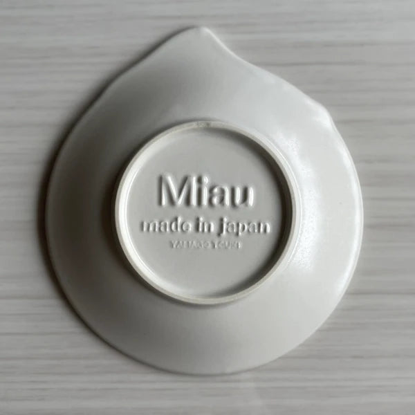 Japan Mino ware Miau Cat Shape Plate