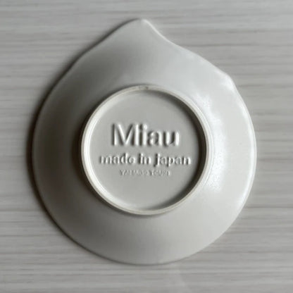 Japan Mino ware Miau Cat Shape Plate