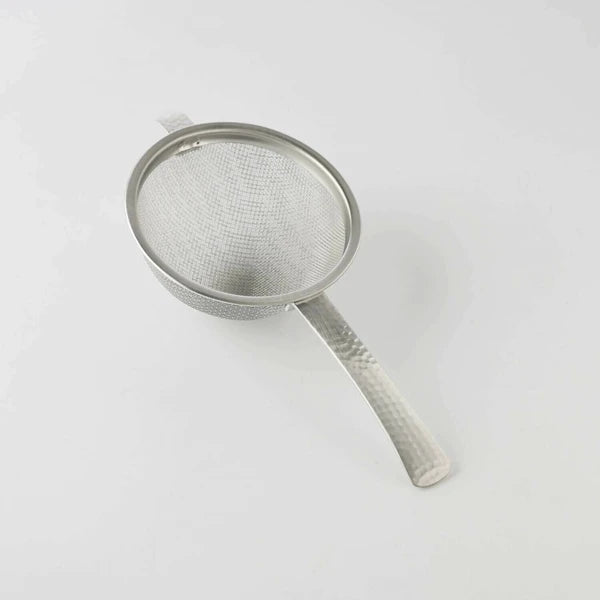 Japan Made Hammered-Pattern Handle Tea Strainer