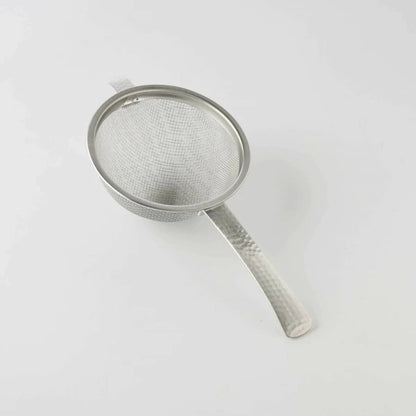 Japan Made Hammered-Pattern Handle Tea Strainer