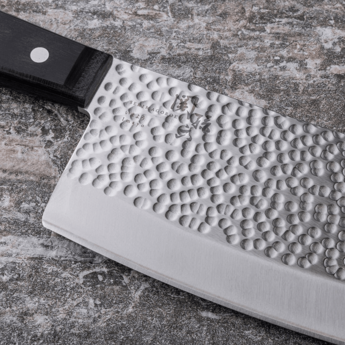 Japan Sekimagoroku Hammered Chinese Cleaver Knife